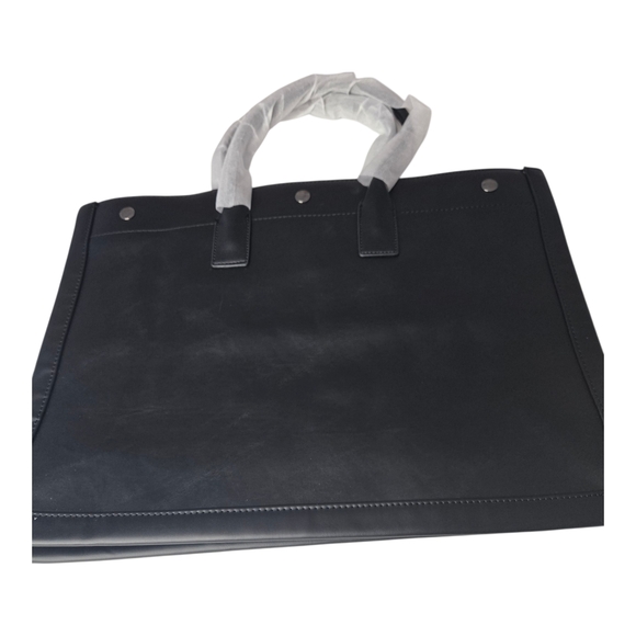 Saint Laurent Unisex  Black Tote Bag With Snap Closure New In Packaging - Picture 11 of 16